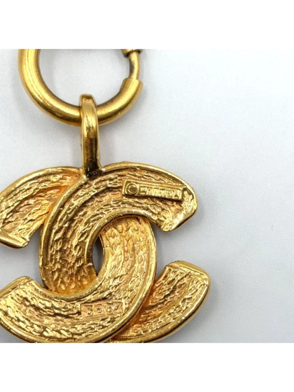 Chanel Quilted CC Logo Gold Plated Necklace